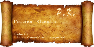 Pelzner Klaudia névjegykártya