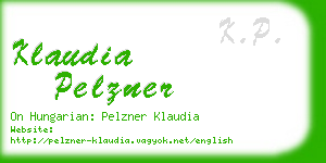 klaudia pelzner business card